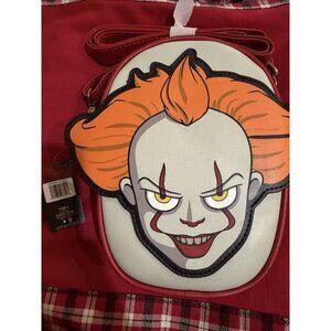 Buckle-Down IT Pennywise Smiling Face Crossbody Bag Clown Horror Halloween